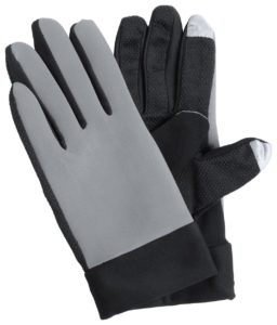 Dotykové sportovní rukavice se speciálním povrchem na 2 prstech