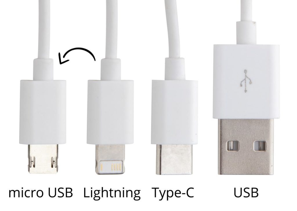 přívěšek na klíče s USB nabíjecími kabely
