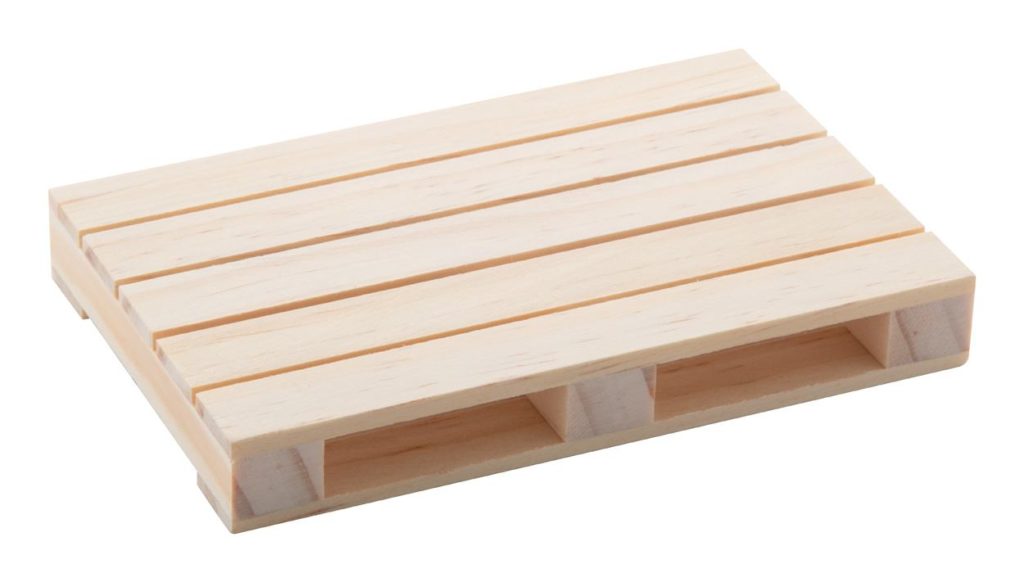 Dřevěný podtácek ve tvaru mini palety