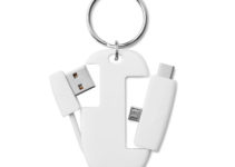 Klíčenka s integrovanými kabely USB, micro a typ C