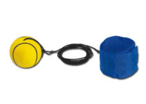 Plastový bumerangový míček s textilním náramkem