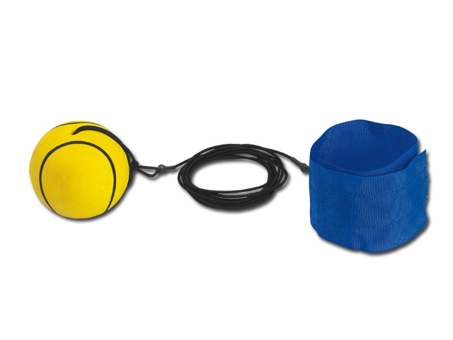 Plastový bumerangový míček s textilním náramkem