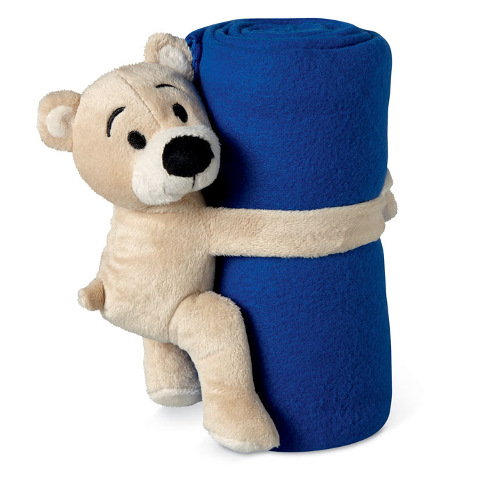 Dětská fleecová deka s plyšovým medvědem