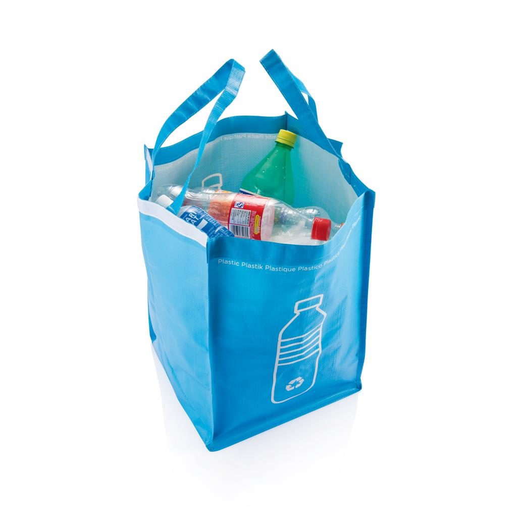 Tašky na třídění odpadu, 3ks papír, kov, plast