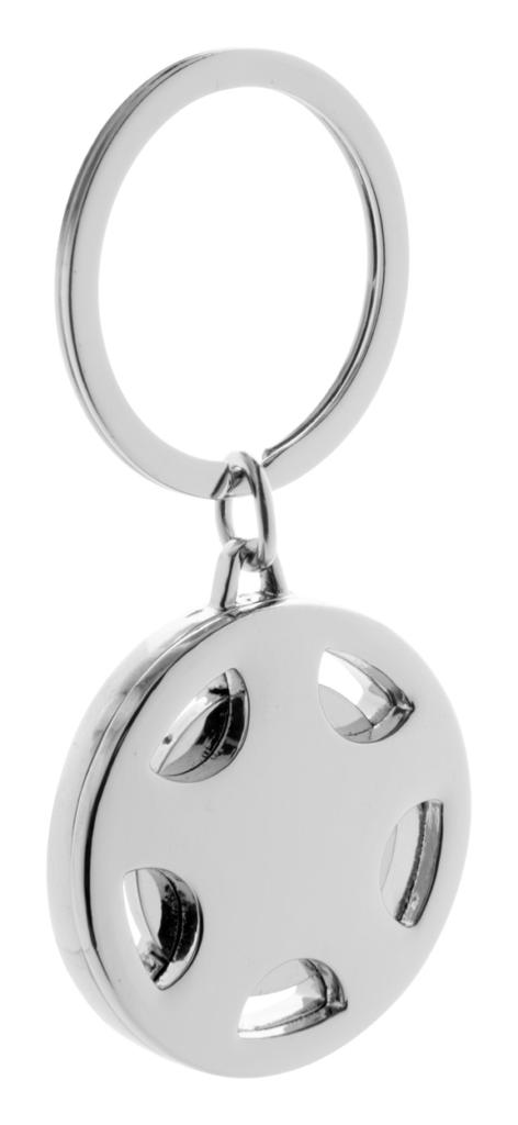 Přívěšek na klíče ve tvaru volantu se žetonem
