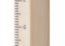 Dřevěné čtveraté kuličkové pero s 14 cm pravítkem