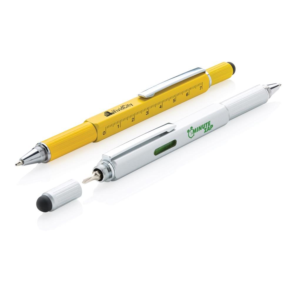 Reklamní multifunkční pero s pravítkem 7cm