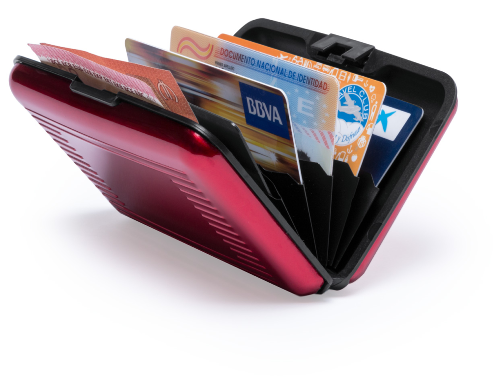 Hliníkový obal na kreditní karty s RFID ochranou
